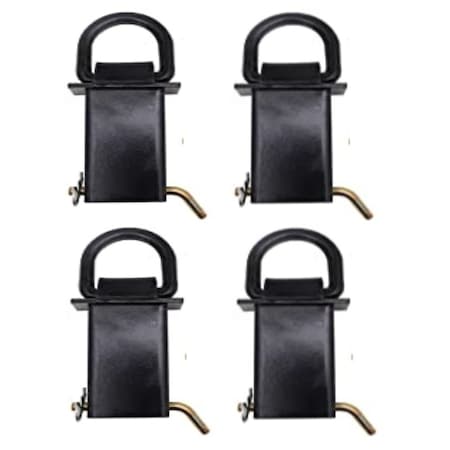 Aftermarket Heavy Duty Adjustable Trailer Stake Pocket D Ring- 4 pack TLK80-0008